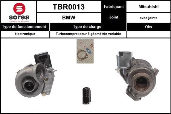 STARTCAR TBR0013 - Турбина, принудително пълнене с въздух vvparts.bg