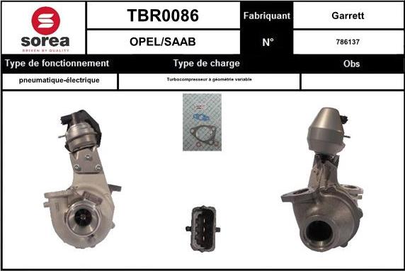 STARTCAR TBR0086 - Турбина, принудително пълнене с въздух vvparts.bg