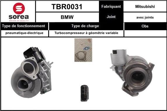 STARTCAR TBR0031 - Турбина, принудително пълнене с въздух vvparts.bg