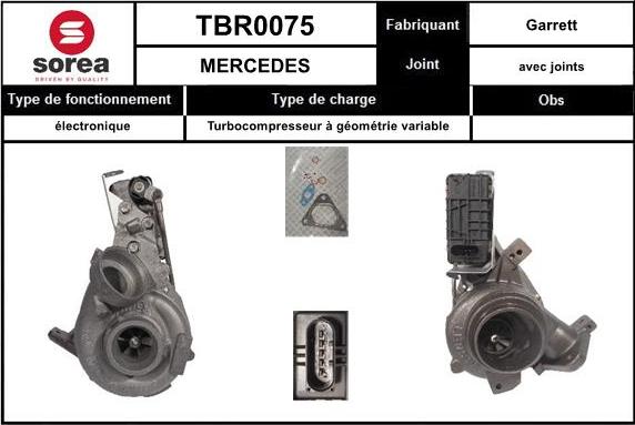 STARTCAR TBR0075 - Турбина, принудително пълнене с въздух vvparts.bg