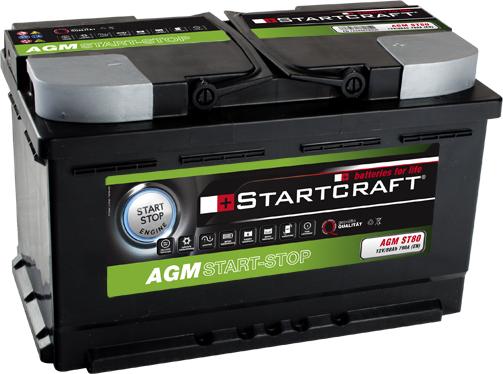 STARTCRAFT AGM ST80 - Стартов акумулатор vvparts.bg