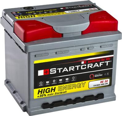 STARTCRAFT HE 50 - Стартов акумулатор vvparts.bg