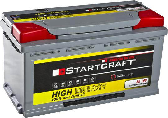 STARTCRAFT HE 100 - Стартов акумулатор vvparts.bg