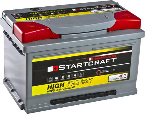 STARTCRAFT HE 75 - Стартов акумулатор vvparts.bg