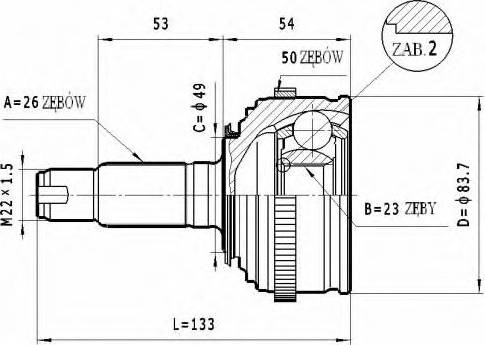 Statim C.449 - Каре комплект, полуоска vvparts.bg