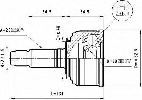 Statim C.444 - Каре комплект, полуоска vvparts.bg