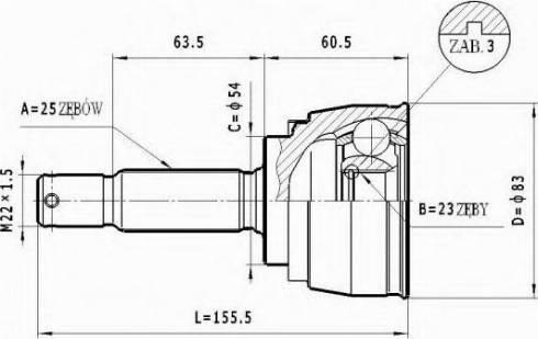 Statim C.456 - Каре комплект, полуоска vvparts.bg