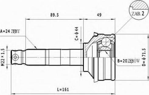 Statim C.404 - Каре комплект, полуоска vvparts.bg