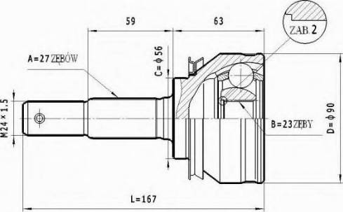 Statim C.506 - Каре комплект, полуоска vvparts.bg