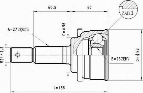 Statim C.501 - Каре комплект, полуоска vvparts.bg