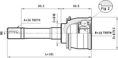 Statim C.645 - Каре комплект, полуоска vvparts.bg