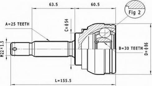 Statim C.625 - Каре комплект, полуоска vvparts.bg