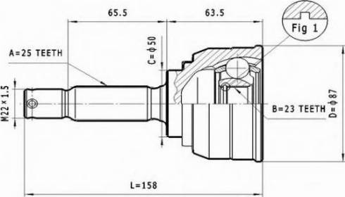 Statim C.620 - Каре комплект, полуоска vvparts.bg