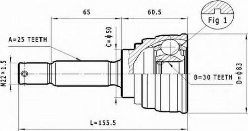 Statim C.621 - Каре комплект, полуоска vvparts.bg