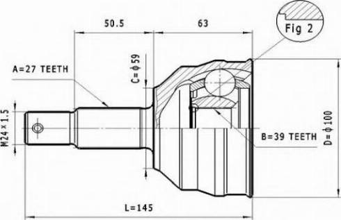 Statim C.110 - Каре комплект, полуоска vvparts.bg