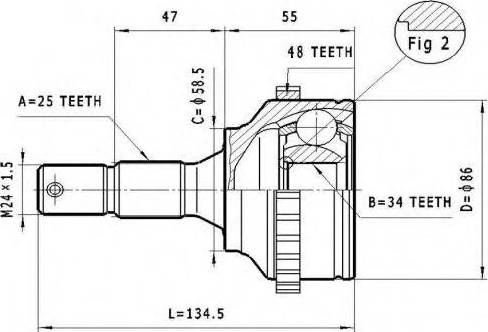 Statim C.117 - Каре комплект, полуоска vvparts.bg