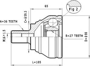 Statim C.324 - Каре комплект, полуоска vvparts.bg