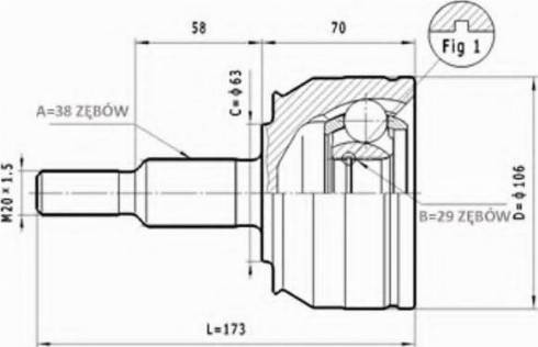 Statim C.295 - Каре комплект, полуоска vvparts.bg