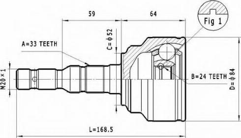 Statim C.244 - Каре комплект, полуоска vvparts.bg