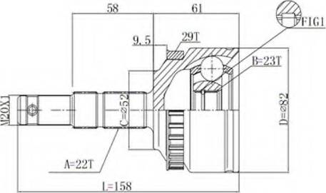 Statim C.253 - Каре комплект, полуоска vvparts.bg