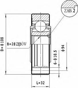 Statim CW.041 - Каре комплект, полуоска vvparts.bg