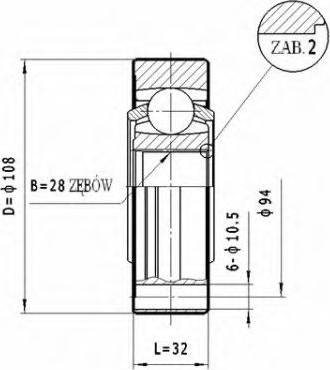 Statim CW.043 - Каре комплект, полуоска vvparts.bg