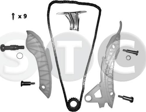 STC T406179 - Комплект ангренажна верига vvparts.bg