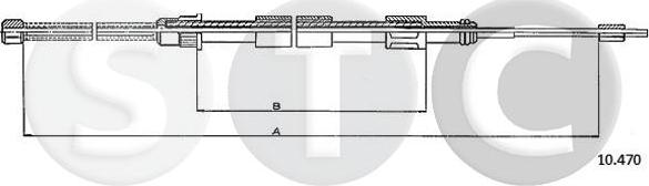 STC T480313 - Жило, ръчна спирачка vvparts.bg