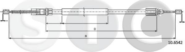 STC T483073 - Жило, ръчна спирачка vvparts.bg