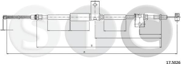 STC T483349 - Жило, ръчна спирачка vvparts.bg