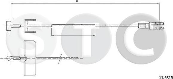 STC T482556 - Жило, ръчна спирачка vvparts.bg