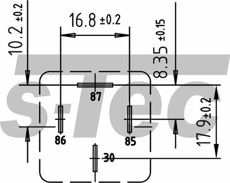 S-TEC WES20206100A - Реле, работен ток vvparts.bg