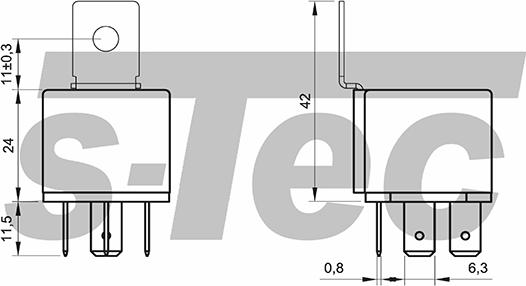 S-TEC WES22200106A - Реле, работен ток vvparts.bg