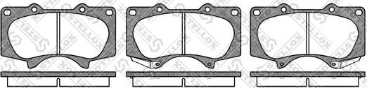 Stellox 999 000L-SX - Комплект спирачно феродо, дискови спирачки vvparts.bg