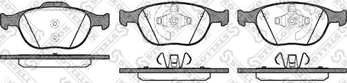 Stellox 995 000L-SX - Комплект спирачно феродо, дискови спирачки vvparts.bg