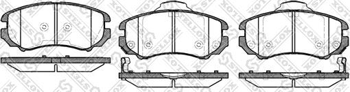 Stellox 964 002BL-SX - Комплект спирачно феродо, дискови спирачки vvparts.bg