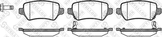 Stellox 968 002-SX - Комплект спирачно феродо, дискови спирачки vvparts.bg