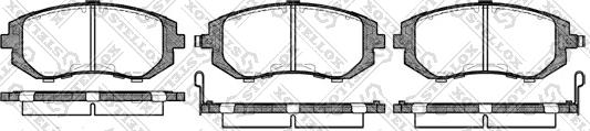 Stellox 962 002B-SX - Комплект спирачно феродо, дискови спирачки vvparts.bg