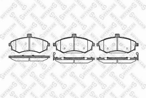 Stellox 904 002L-SX - Комплект спирачно феродо, дискови спирачки vvparts.bg