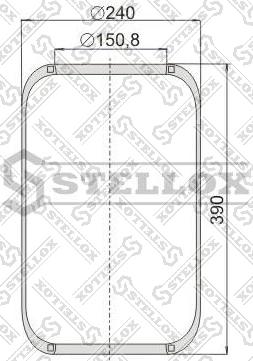 Stellox 90-06610-SX - Маншон, въздушно окачване vvparts.bg