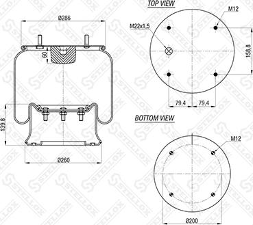 Stellox 90-08101-SX - Маншон, въздушно окачване vvparts.bg