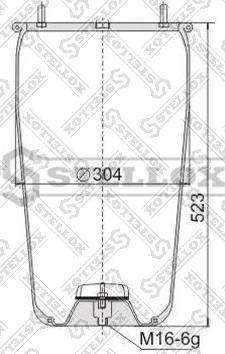 Stellox 90-08810-SX - Маншон, въздушно окачване vvparts.bg