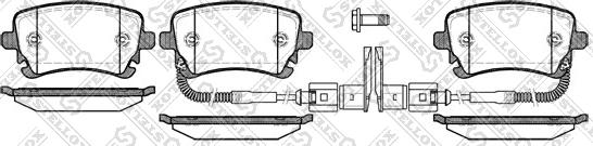Stellox 908 002-SX - Комплект спирачно феродо, дискови спирачки vvparts.bg