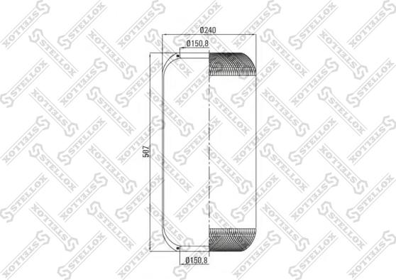 Stellox 90-36323-SX - Маншон, въздушно окачване vvparts.bg