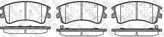 Stellox 981 002B-SX - Комплект спирачно феродо, дискови спирачки vvparts.bg