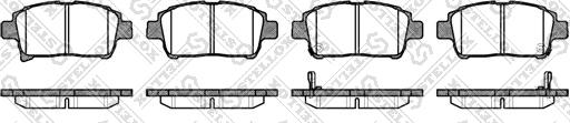 Stellox 982 002-SX - Комплект спирачно феродо, дискови спирачки vvparts.bg