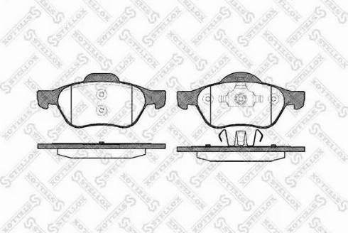 Stellox 973 000L-SX - Комплект спирачно феродо, дискови спирачки vvparts.bg