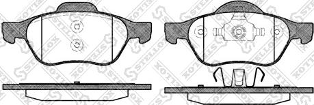 Stellox 973 000-SX - Комплект спирачно феродо, дискови спирачки vvparts.bg