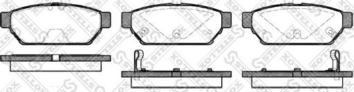 Stellox 451 002B-SX - Комплект спирачно феродо, дискови спирачки vvparts.bg