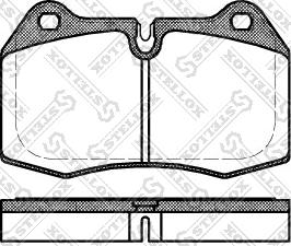 Stellox 452 000-SX - Комплект спирачно феродо, дискови спирачки vvparts.bg